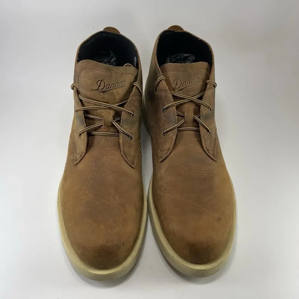 Danner Pine Grove Chukka Leather Brown Wedge Sole Boots Mens Size 12 USA Ankle